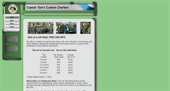 Desktop Screenshot of captaintomscustomcharters.net